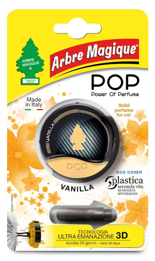 Arbre Magique POP "Vanilla" Ароматизатор для автомобиля на дефлектор "ВАНИЛЬ" #1
