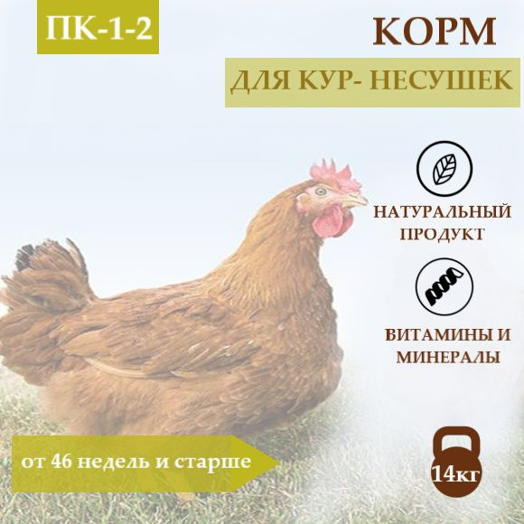 Полнорационный комбикорм для с/х животных и птицы. ПК-1-2 несушки,46 недель и старше  #1