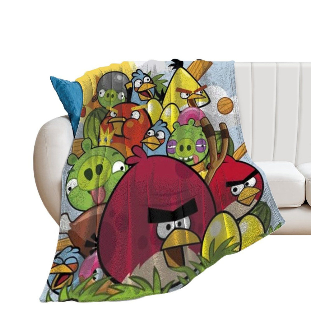 Angry Birds Плед , Велсофт, 200х150 см #1