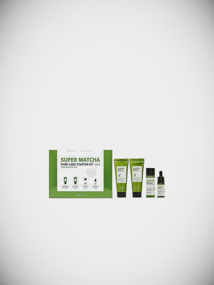 Набор: гель, маска, тонер, сыворотка / SOME BY MI, SUPER MATCHA PORE CARE STARTER KIT / 3мл  #1