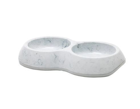 Savic Миска Delice Double Marble, пластик, 2 х 200 мл #1