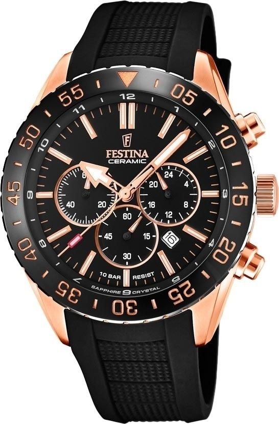 Festina Часы наручные Кварцевые Испанские кварцевые наручные мужские часы Festina Ceramic F20516/2 на #1