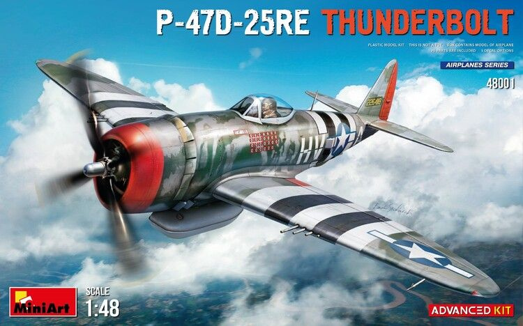 48001 MiniArt Самолет P-47D-25RE Thunderbolt (Advanced Kit) 1/48 #1