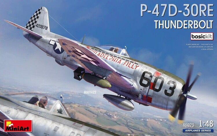 48023 MiniArt Самолет P-47D-30RE Thunderbolt (Basic Kit) 1/48 #1