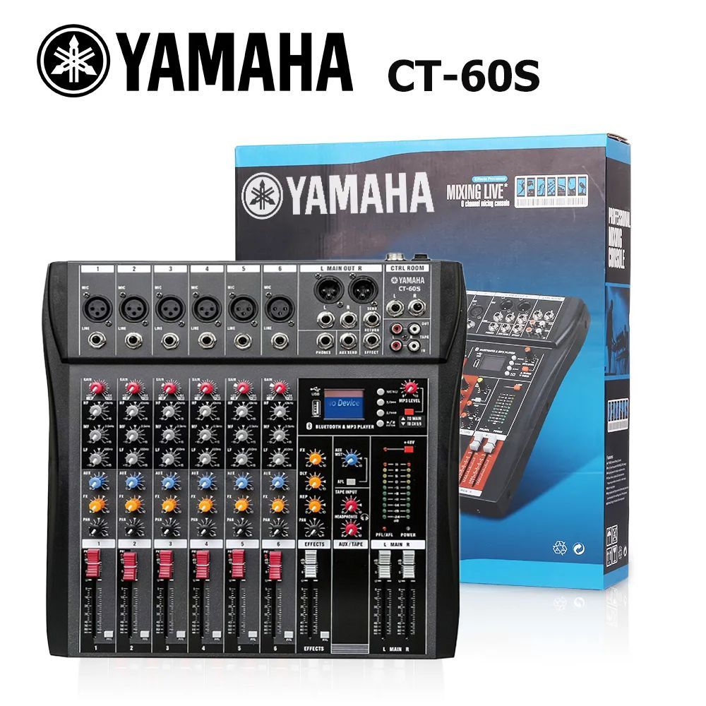 Yamaha CT-60S Миксер с эффектом реверберации DSP, поддержка USB и Bluetooth, питание 48V  #1