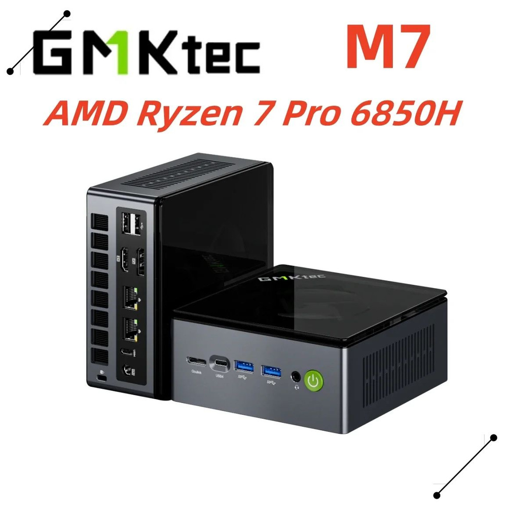 GMKtec Мини-ПК M7 (AMD Ryzen 7 PRO 6850H, RAM Отсутствует, AMD Radeon, Без ОС), GMKtec M7  #1