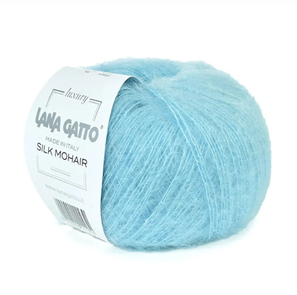 Пряжа Lana Gatto Silk Mohair - цвет 30796- Биледный Голубой : мохир шёлк 1 шт.25г- 212м;  #1