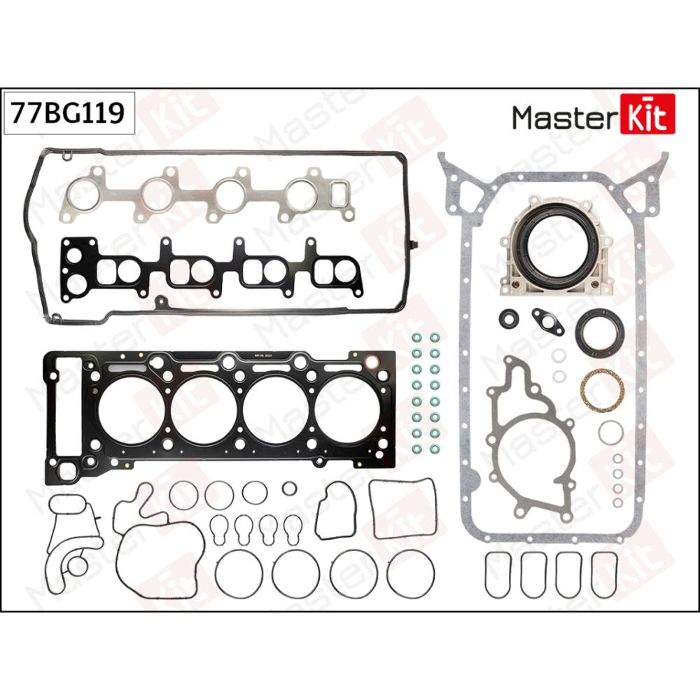 Полный комплект прокладок ДВС MERCEDES 2.2CDI 98- OM611.960/961/962 77BG119 MASTERKIT 77BG119  #1