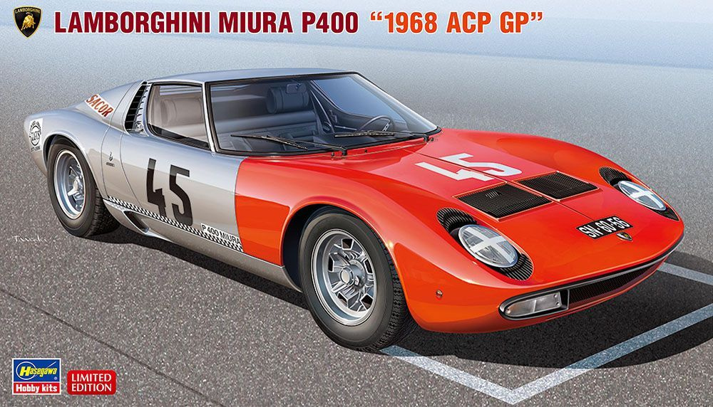 Сборная модель автомобиля Hasegawa-20683 1/24 Lamborghini Miura P400 1968 ACP GP car model kit  #1