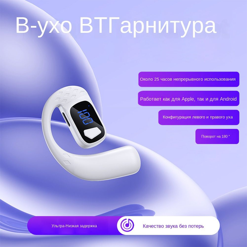 Вращающаяся Bluetooth-гарнитура без вкладышей #1