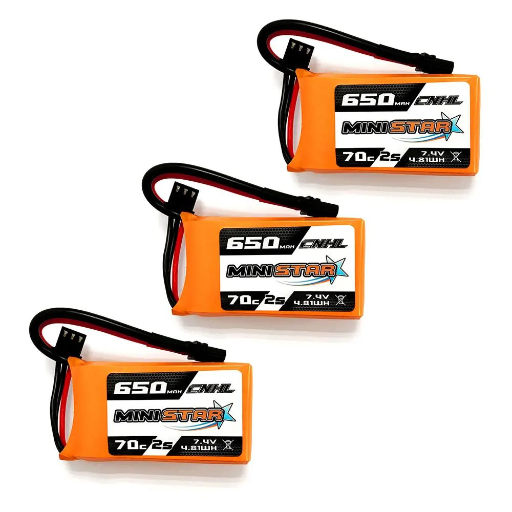 3 шт. CNHL Lipo аккумулятор 2S 650 мАч 850 мАч 7,4 В 70C с XT30 #1