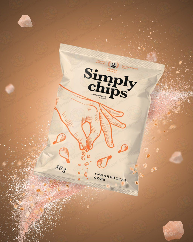 Чипсы картофельные Simply chips Гималайская соль 80 г #1