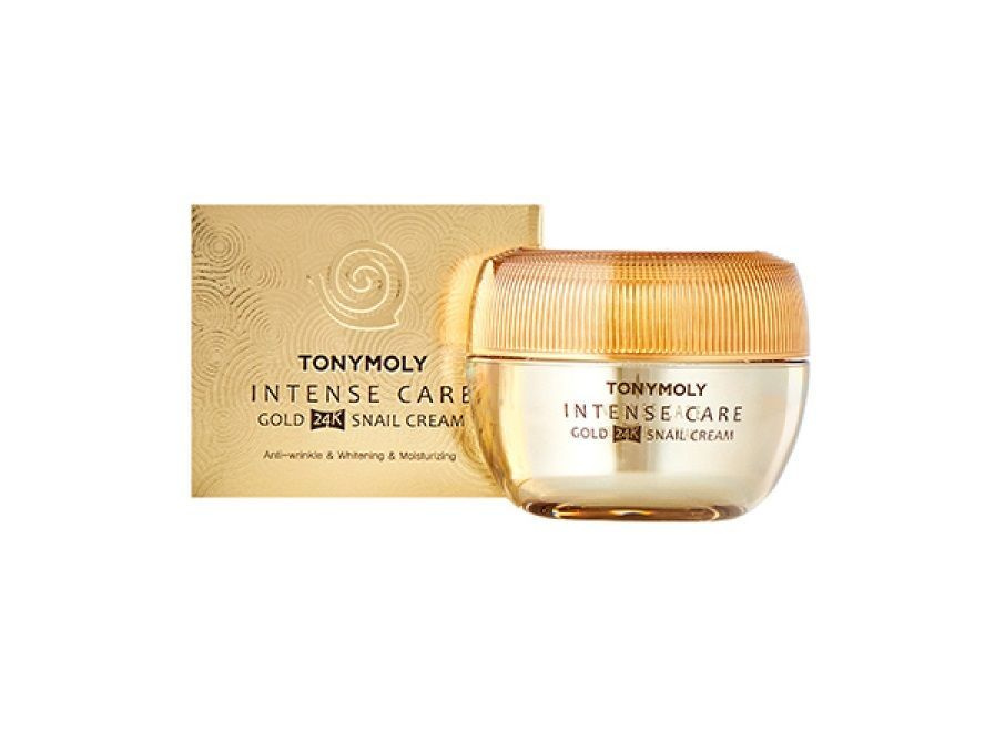 Tonymoly Крем для лица Intense Care Gold 24K Snail Cream, с муцином улитки и коллоидным золотом, 45 мл #1