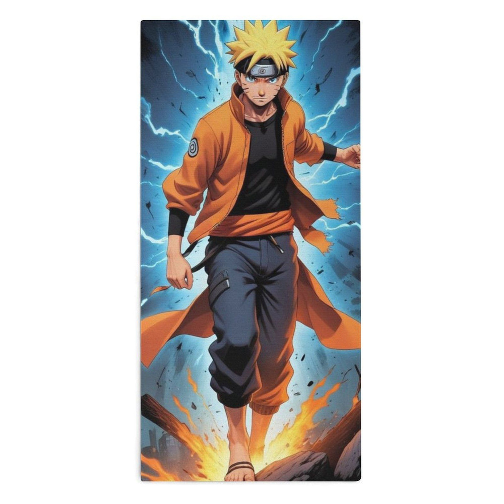 Naruto Полотенце для лица, рук, Микроволокно, 30x70 см, разноцветный, 1 шт.  #1