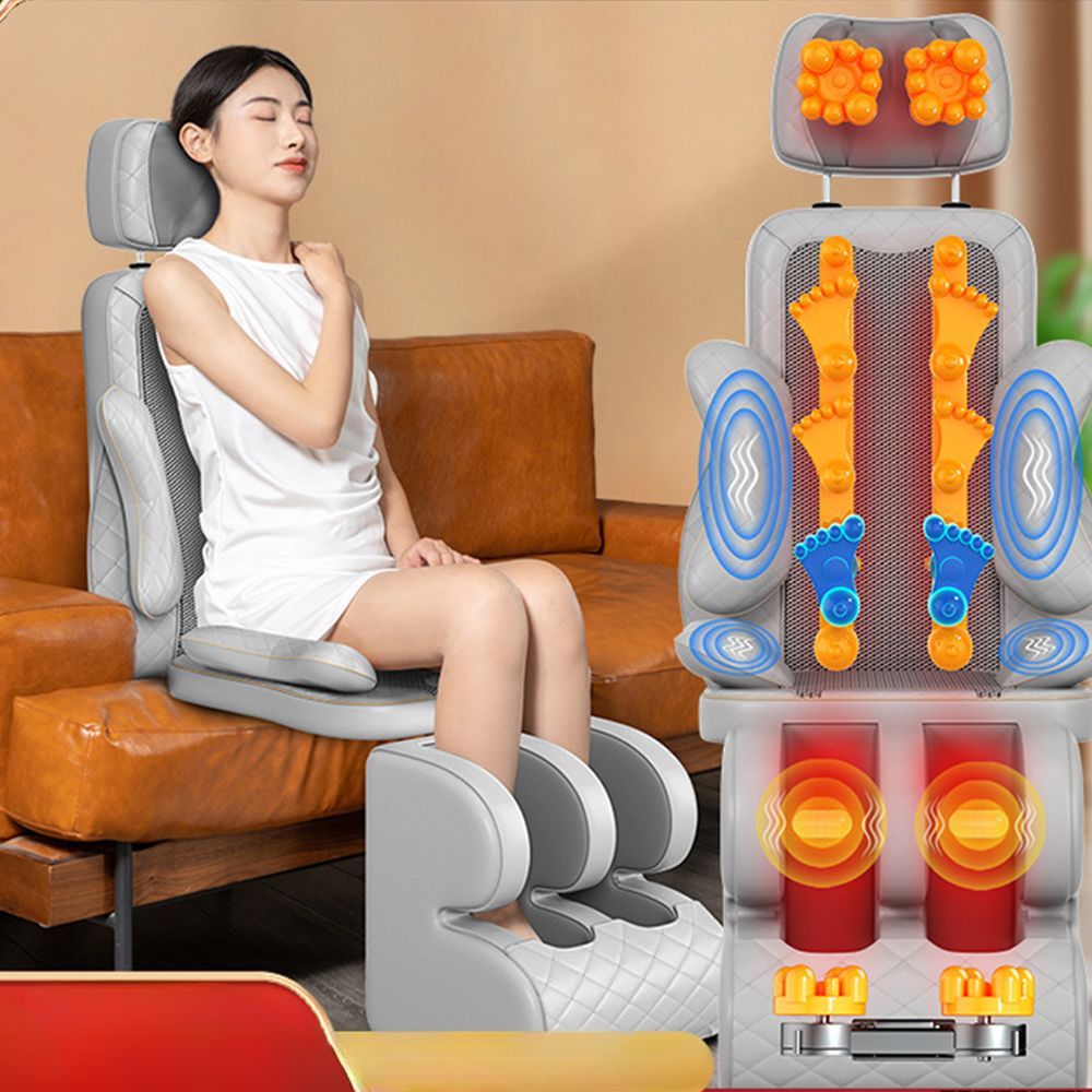 Массажный матрас электрический, массажер для шеи, спины, ног и тела ...