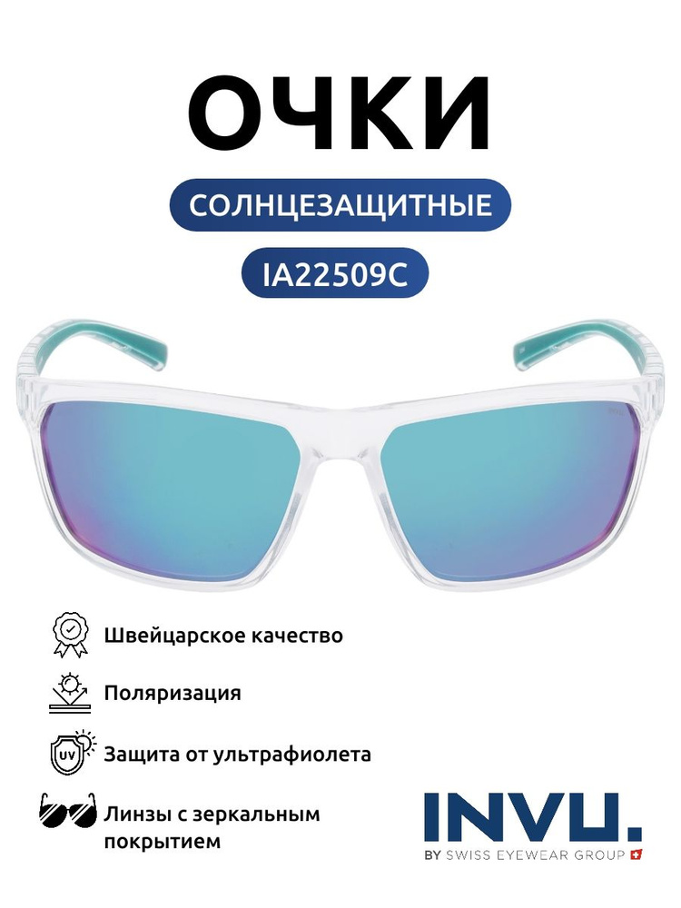 Очки солнцезащитные узкие яркие INVU IA22509С #1