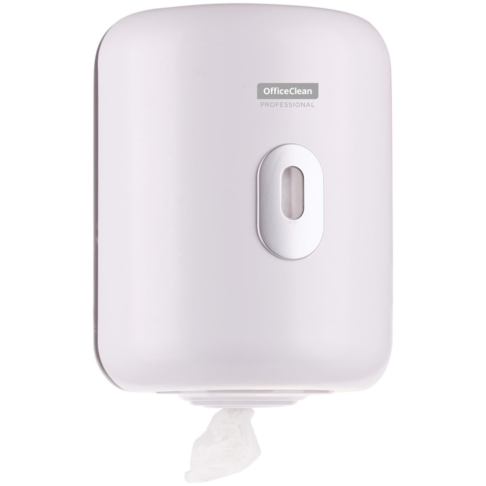 Диспенсер для рулонных полотенец OfficeClean Professional, с ЦВ (M1/M2), белый (299011) #1