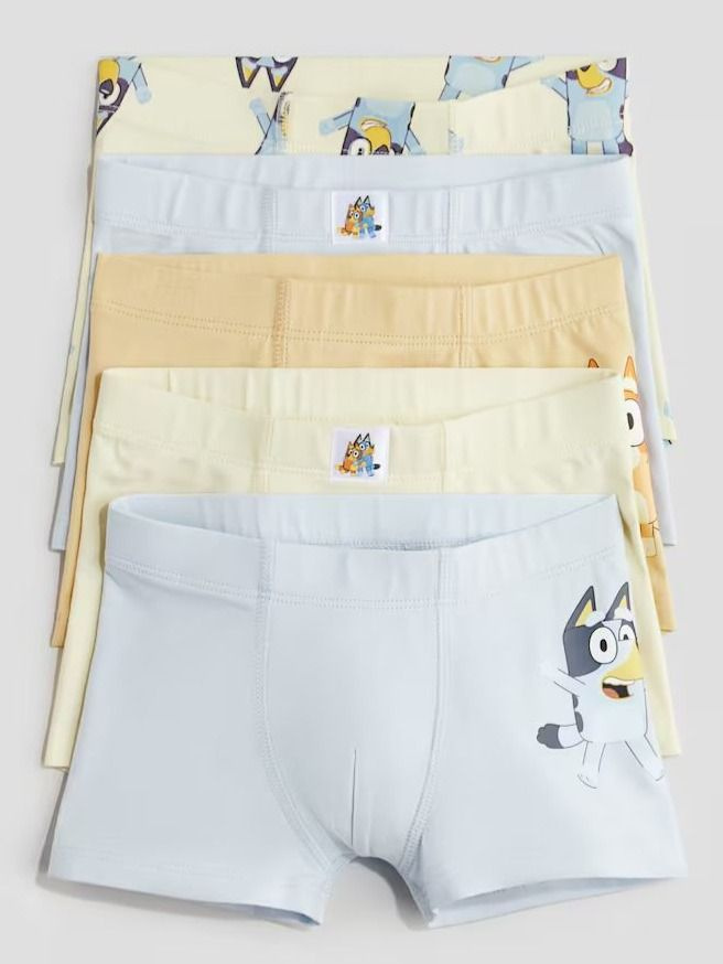 Комплект трусов боксеры, транки H&M BLUEY, 5 шт #1