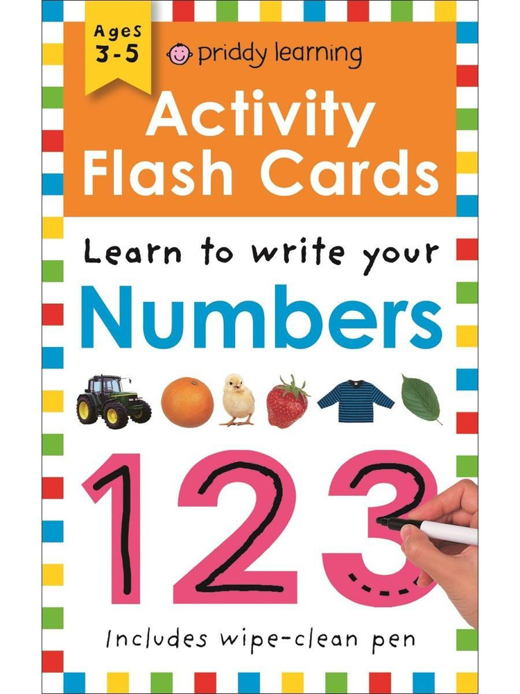 Activity Flash Cards Numbers набор карточек для изучения цифр на английском языке #1