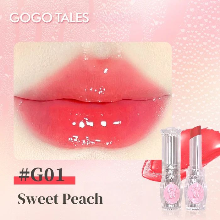 блеск для губ GOGO TALES Sweet Pink Ballet Collection Moist Glossy Lipstick - #G01 Sweet Peach #1