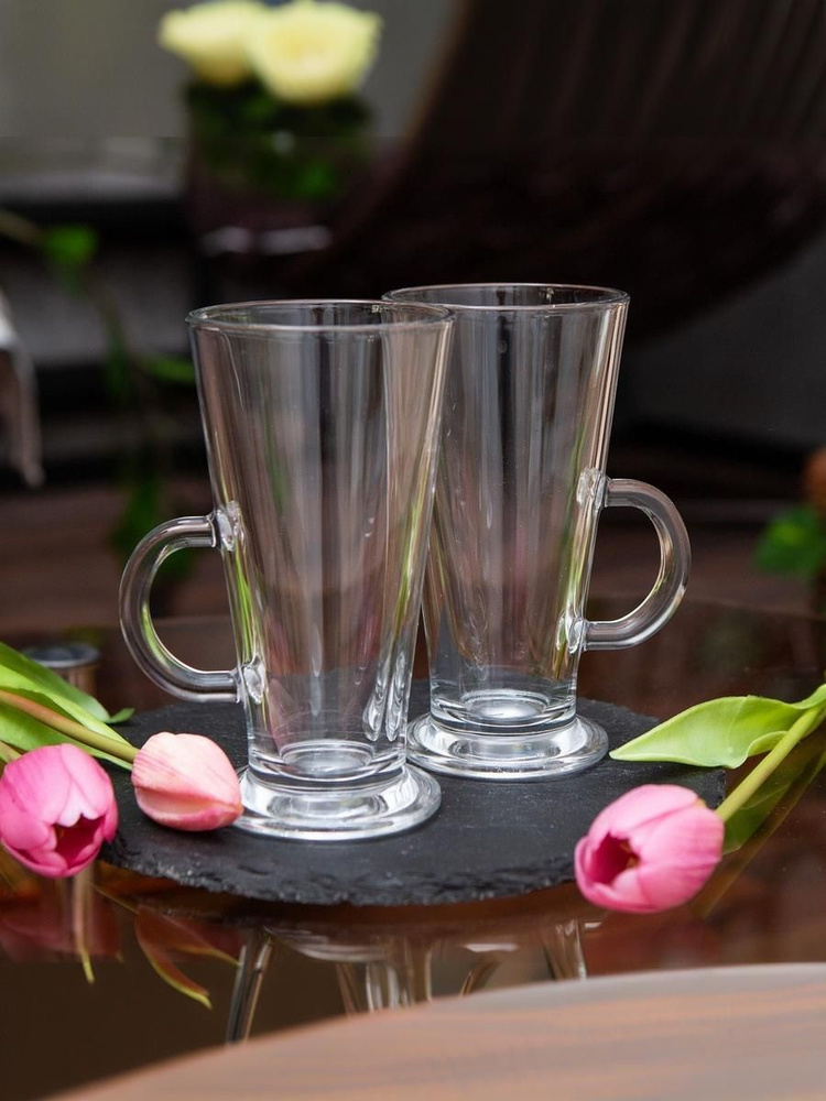 Набор кружек для кофе, чая Pasabahce "Pub", 260 мл, стекло, 2 шт #1