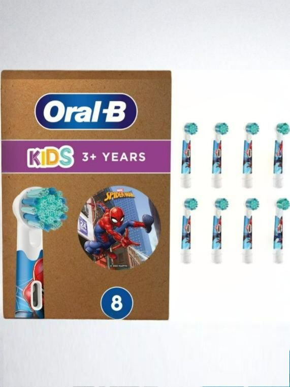 Oral-B Kids Spiderman EB10S 8 шт Насадок для электрической зубной щетки #1