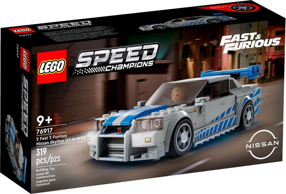 Конструктор LEGO Speed Champions 76917 Автомобиль Skyline GT-R (R34), 319 деталей, возраст от 9+, 76917 #1