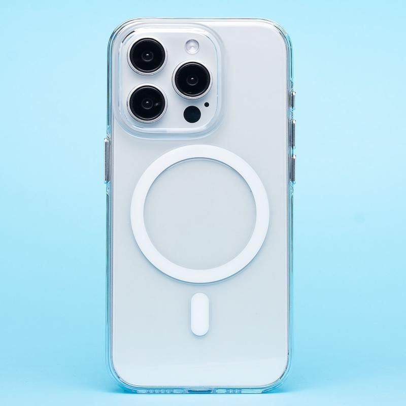 Чехол для iPhone 15 Pro силиконовый MagSafe №9 <прозрачный> #1