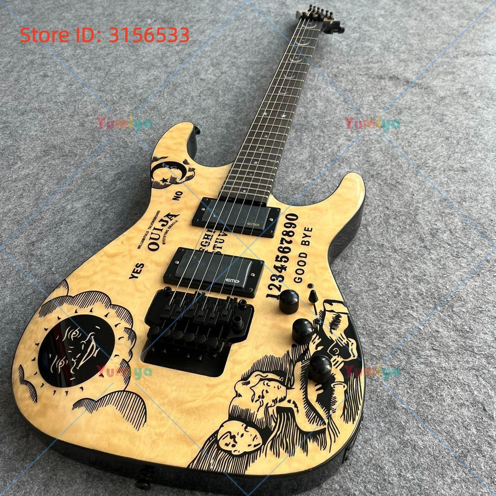 ESP LTD Электрогитара Kirk Hammett Ouija Желтая Профессиональная