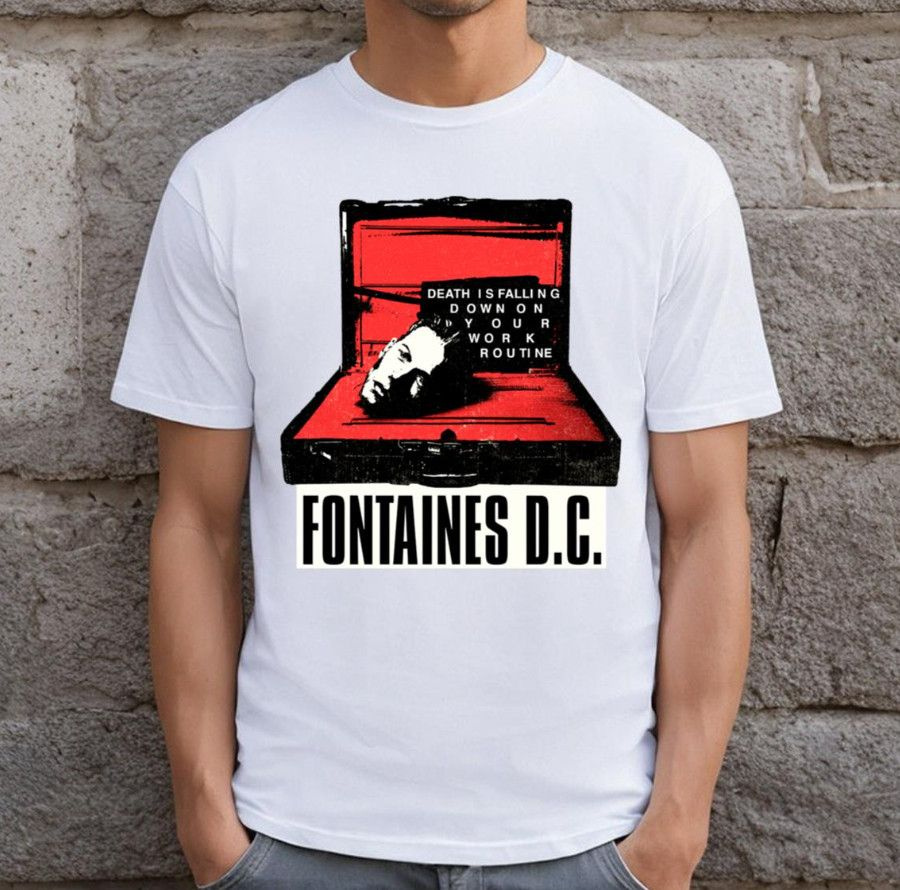 Футболка Футболка Death Is Falling Down On Your Work Routine Fontaines D C  size S 5XL #1