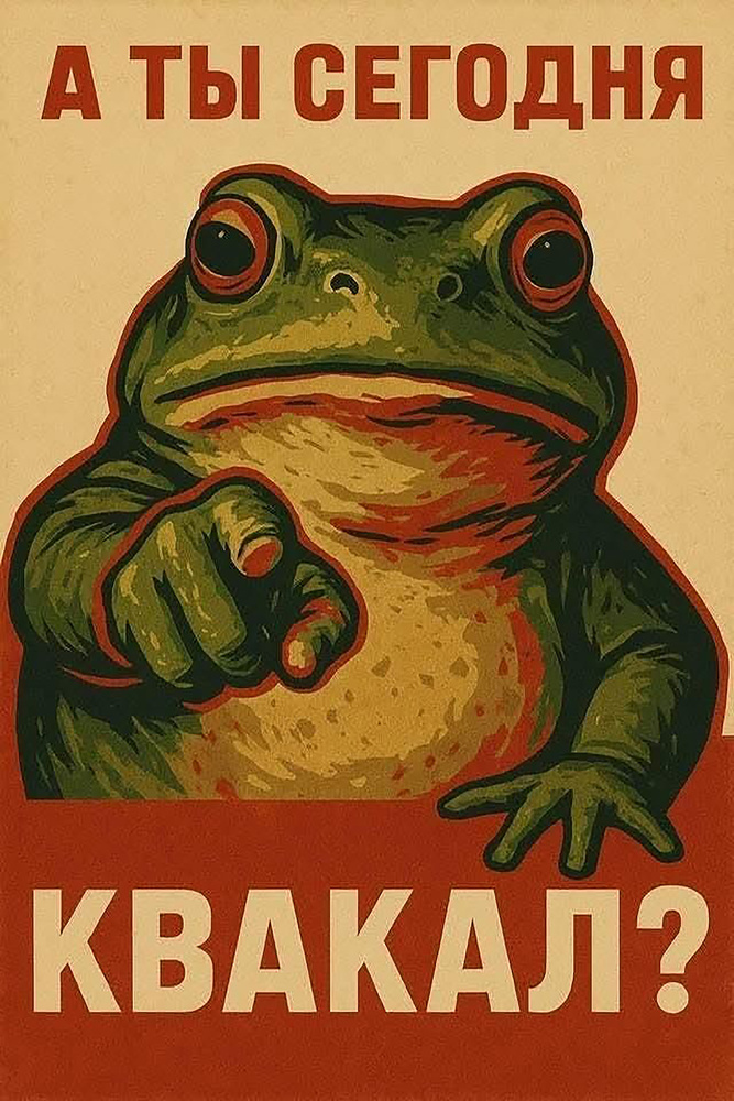 постер А ты сегодня квакал #1