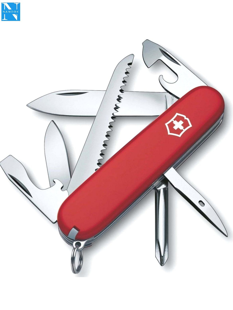 Нож перочинный VICTORINOX Hiker 1.4613, 91 мм, 13 функций, красный #1