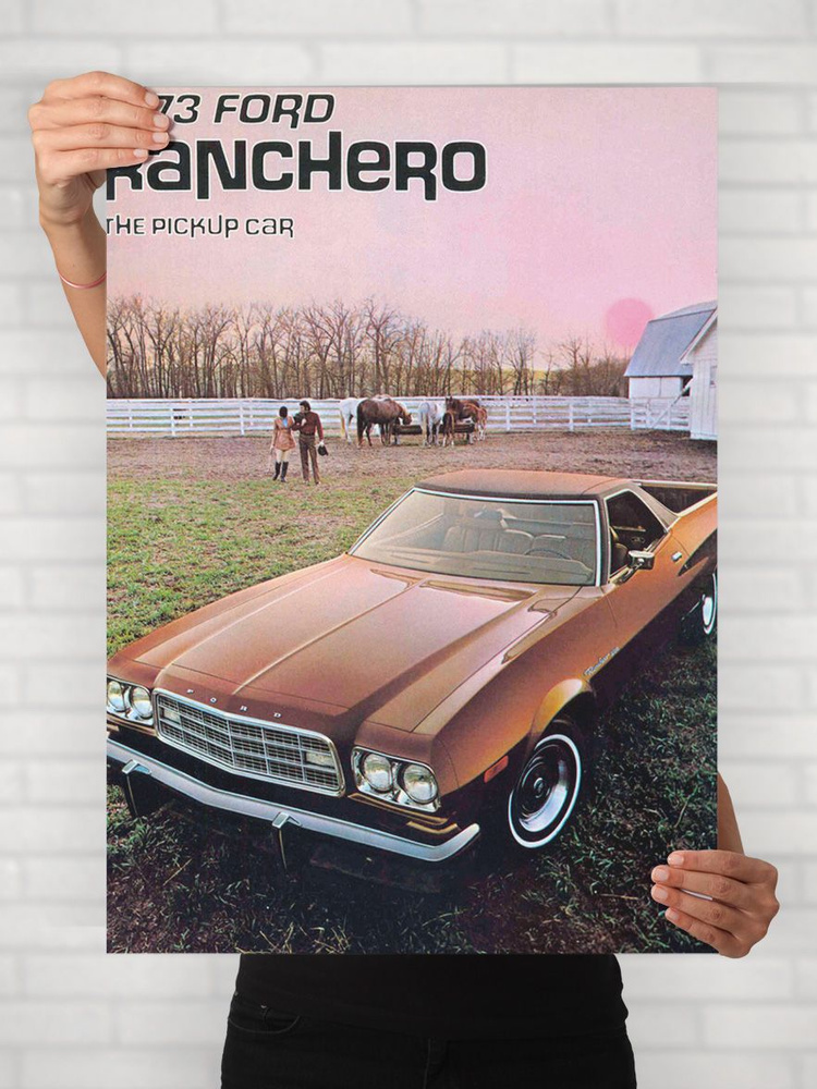 Плакат на стену для интерьера Легенды Авто (Форд Ранчеро - Ford Ranchero 2) - Постер по машине формата #1