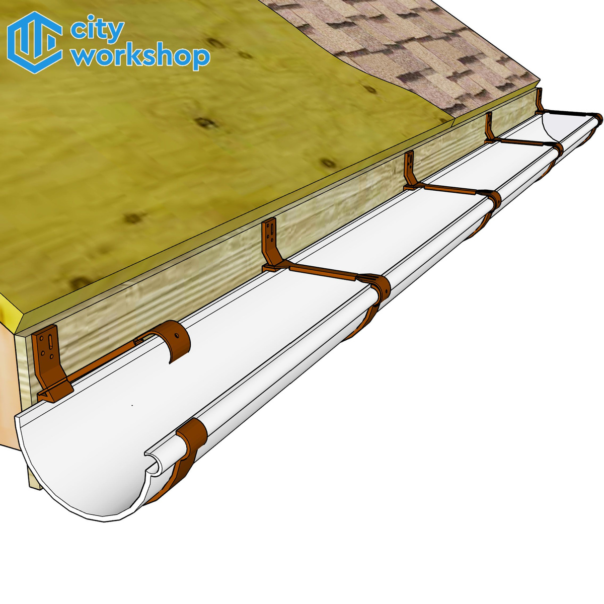 Сетка водостока для защиты желоба от листьев универсальная от 90 до 150 ...