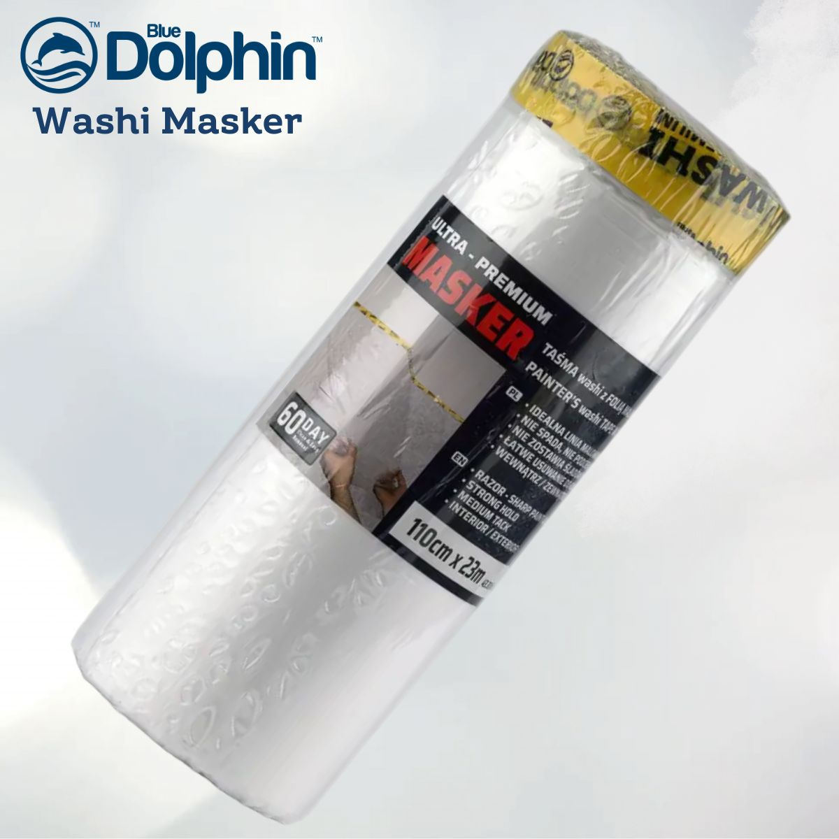 Blue Dolphin Washi Masker