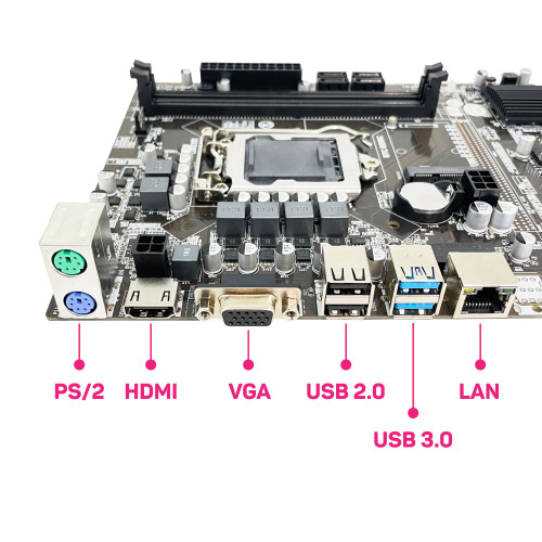 Материнская плата для майнинга BTC B250C на 12 GPU купить на OZON
