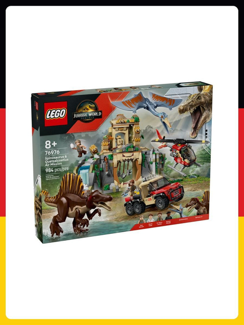 Конструктор LEGO 76976 Jurassic World Спинозавр и Кетцалькоатль