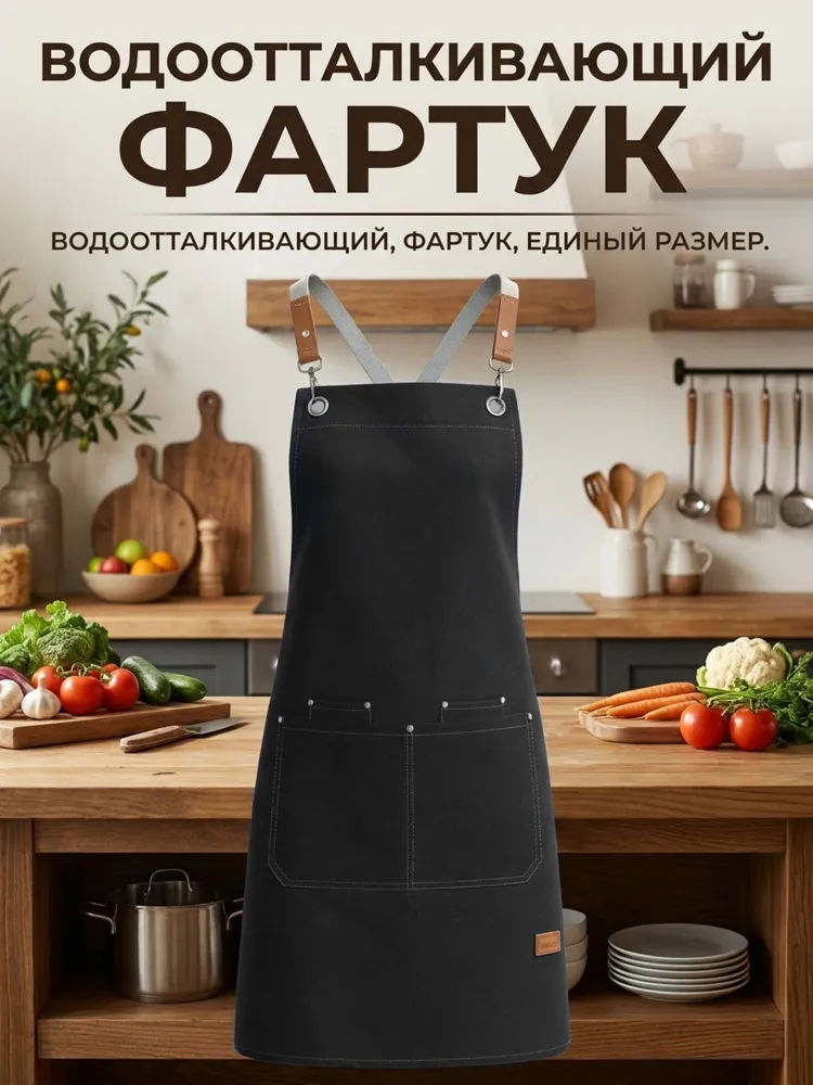 Кухонный фартук женский и мужской рабочий, вариант, фото 3