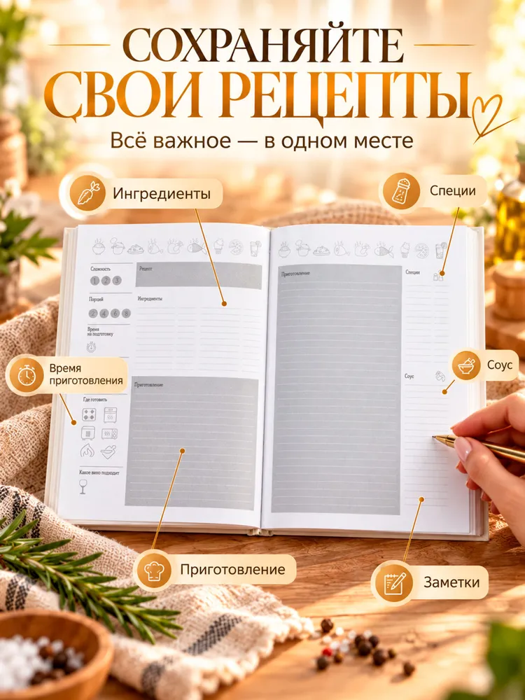 Книга для записи рецептов, "Рататуй", Disney, 80 листов, вормат А5, вариант, фото 3