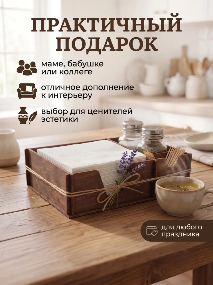 Салфетница 1 шт., 1 шт, фото 5