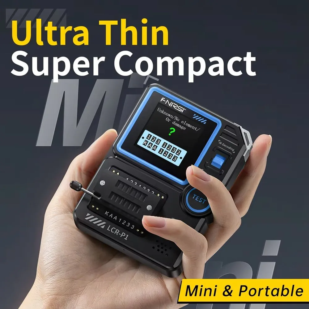 Мультиметр-тестер LCR-P1 для транзисторов, NPN, PNP, MOSFET, SMD-конденсаторов, резисторов и многое другое 5