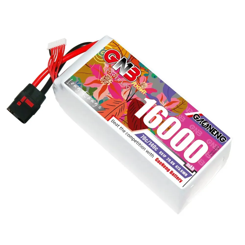 Gaoneng GNB 8S1P 29.6V 16000mAh 70C Lipo battery Gaoneng GNB 8S1P 29.6V 16000mAh 70C Lipo battery