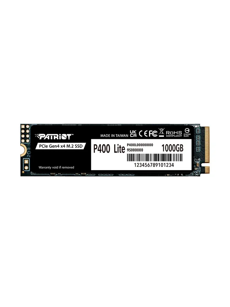 Patriot Memory 1 ТБ Внутренний SSD-диск P400 Lite M.2 PCI-E 4.0 (P400LP1KGM28H)