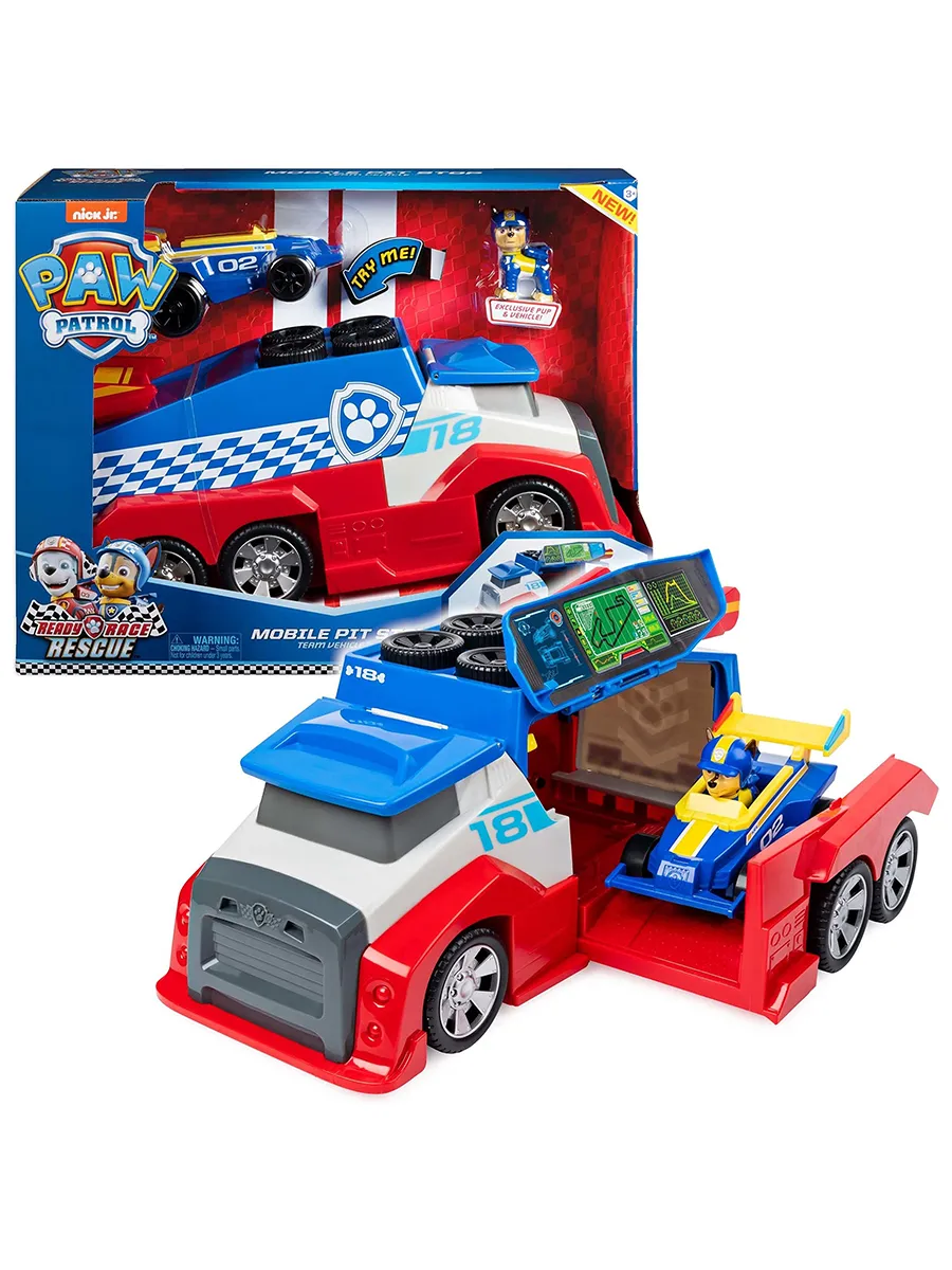 Spin Master Nickelodeon Paw Patrol Ready, Race, Rescue Mobile Pit Stop