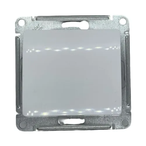 Выключатель 1-клавишный GLOSSA, скрытый монтаж, белый GSL000111 - 2 шт.