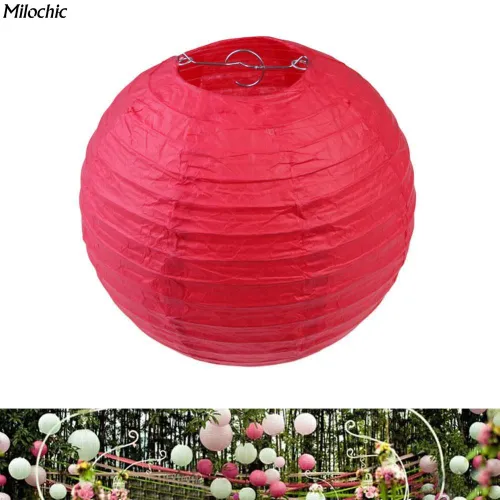 Круглый бумажный фонарь с ретро-китайским абажуром