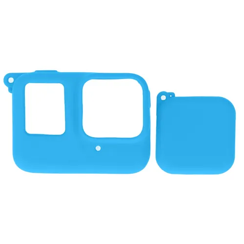 Чехол и крышка объектива для Insta360 Ace Pro, силиконовый, синий, ударопрочный, водонепроницаемый,