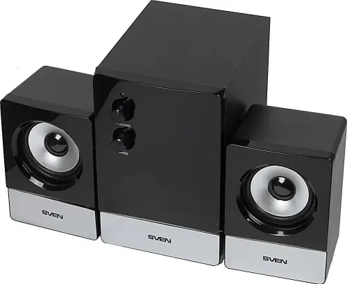Колонки для компьютера SVEN MS-90 Black 2x2.5W сабвуфер 5W дерево (SV-012861)
