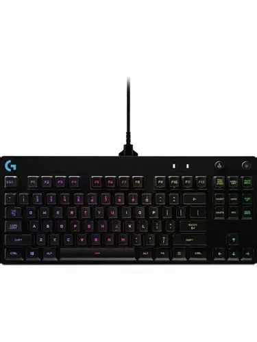 Logitech G PRO Blue switch Проводная механическая игровая клавиатура, русская раскладка, черная