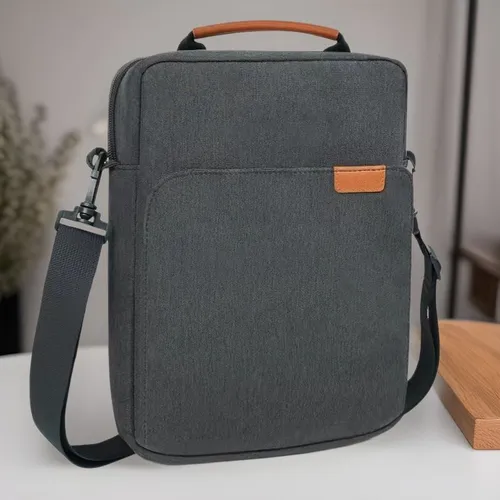 Портативная сумка для планшетного компьютера на одно плечо-черная-11,6 дюйма